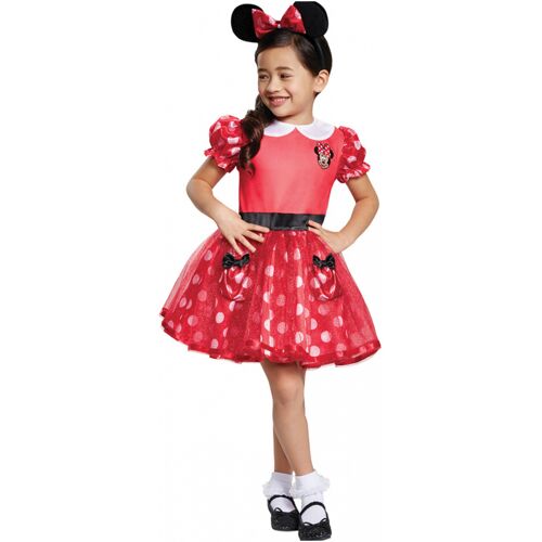 Horror-Shop Minnie Mouse Kinder Kostümkleid Rot Baby