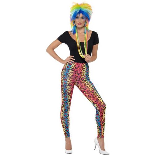 Horror-Shop Neon Leoparden Leggings