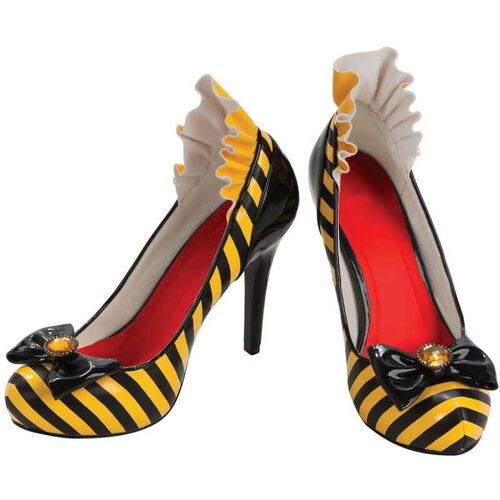 Horror-Shop Bienen Schuhe mit Schleife 40/42