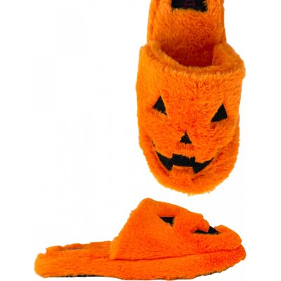 Horror-Shop Kreepy Cozy Jack Plüsch Hausschuhe Orange 41-42 Horror-Shop Kreepy Cozy Jack Plüsch Hausschuhe Orange 41-42