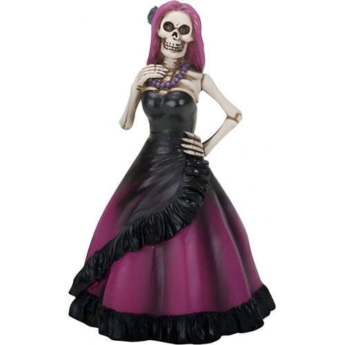 Horror-Shop Dia De Los Muertos - Purple Lady Figur 15cm