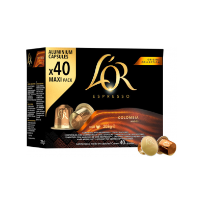 L'or Colombia Espresso-Kapseln - Nespresso-kompatibel - 400 Stück L'or Colombia Espresso-Kapseln - Nespresso-kompatibel - 400 Stück