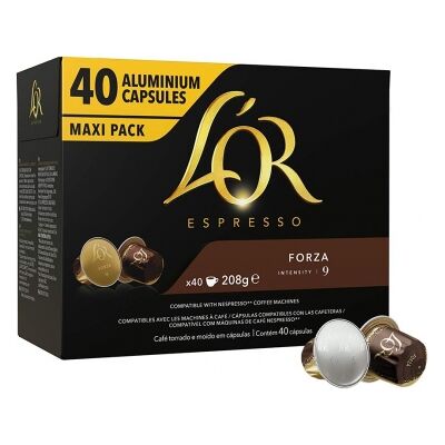 L'Or Forza Kapseln - Nespresso Kompatibel - 40 Stück L'Or Forza Kapseln - Nespresso Kompatibel - 40 Stück