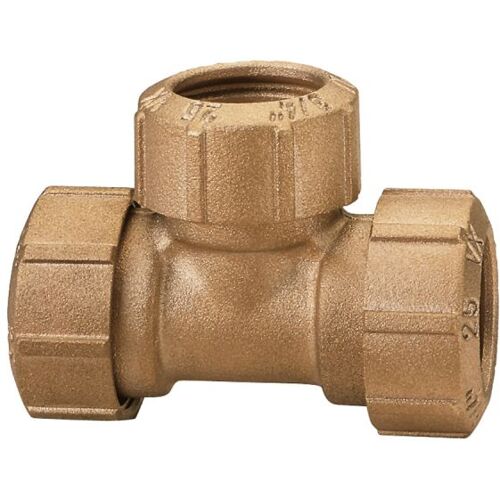 Messing T-Stück 1/2 Zoll - 20x2mm - Verbindungskupplung - drei Rohr...