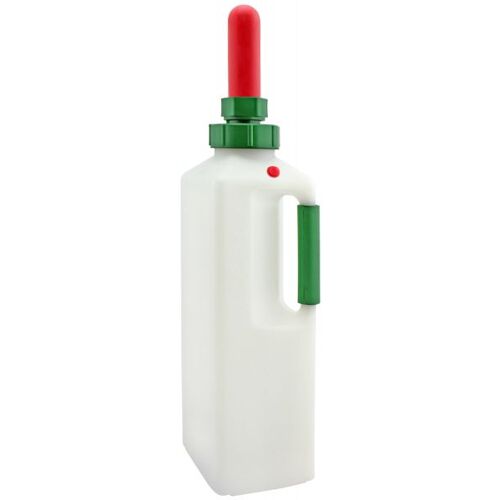 GEWA Kälberflasche Premium 3 Liter, mit Sauger, Milchflasche, Kälbe...