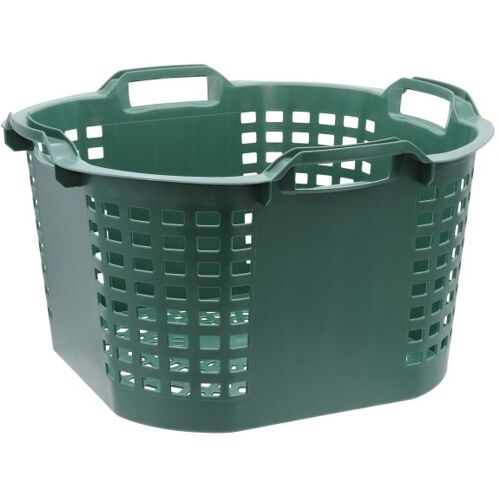 Gartenkorb 50 Liter, grün, Ø540x310mm, stapelbarer Obstkorb, Erntek...