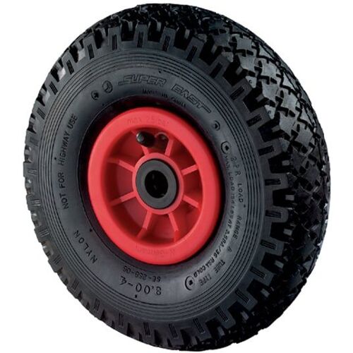 Luftbereiftes Sackkarrenrad Ø260mm (3.00-4), schwarz, Nabe Ø25mm, K...