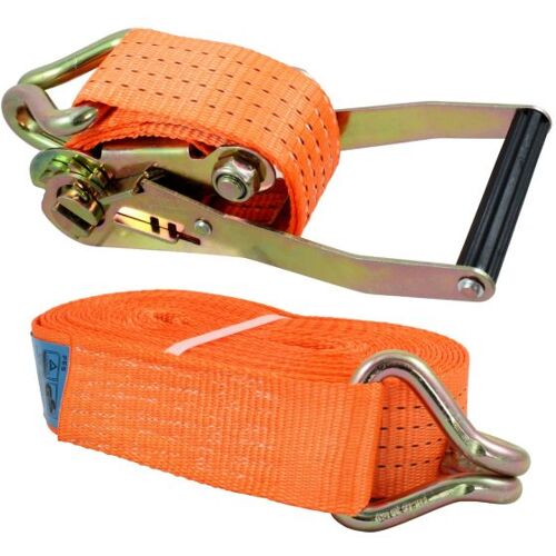 Ratschen-Zurrgurt 10m, 2-teilig, orange, Zurrgurt zum Verzurren von...