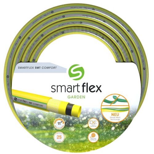 Smartflex Gartenschlauch SMT Comfort 3/4 Zoll - 25m PVC Wasserschlauch