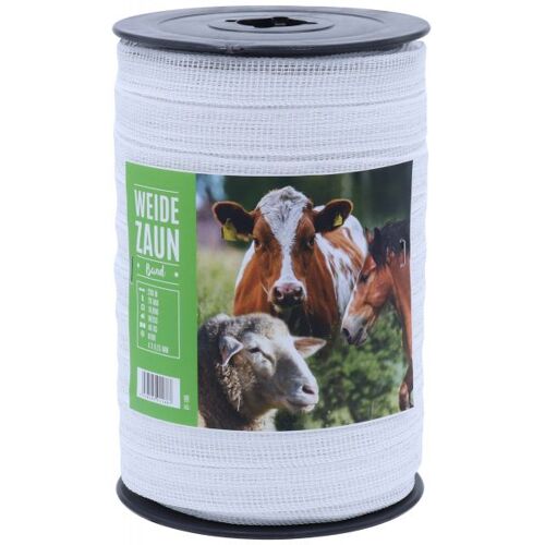 Weidezaunband BASIC 200m, 20mm, 4 x 0,15 Niro, weiß
