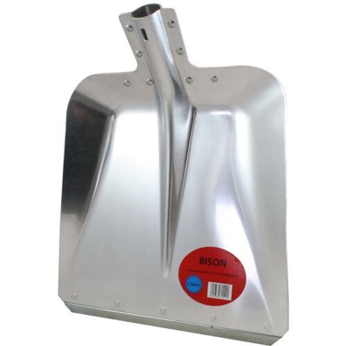 Aluschaufel EXTRA STARK Größe 9 mit Rand und Stoßkante, Futterschau...