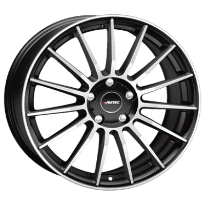 Autec Lamera Black Matt Poliert 7.5x17 ET 45 5/114.3 Alufelge Schwarz Autec Lamera Black Matt Poliert 7.5x17 ET 45 5/114.3 Alufelge Schwarz