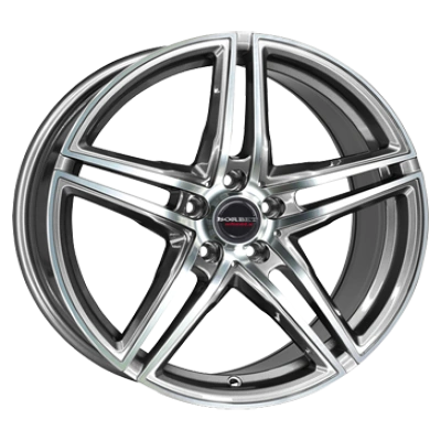 Borbet Xrt Graphite Polished 8x18 ET 40 5/112 Alufelge Grau Borbet Xrt Graphite Polished 8x18 ET 40 5/112 Alufelge Grau