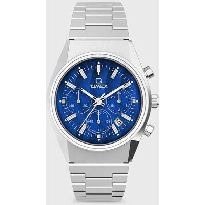 Q Timex Falcon Eye Chronograph blue ONE SIZE male Q Timex Falcon Eye Chronograph blue ONE SIZE male