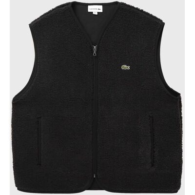 Lacoste Sherpa Fleece Vest black S male Lacoste Sherpa Fleece Vest black S male
