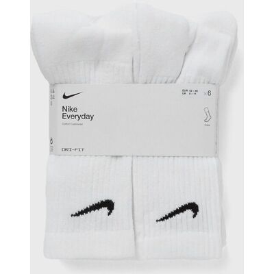 Nike Everyday Cushioned Training Crew Socks (6 Pairs) white XL male Nike Everyday Cushioned Training Crew Socks (6 Pairs) white XL male