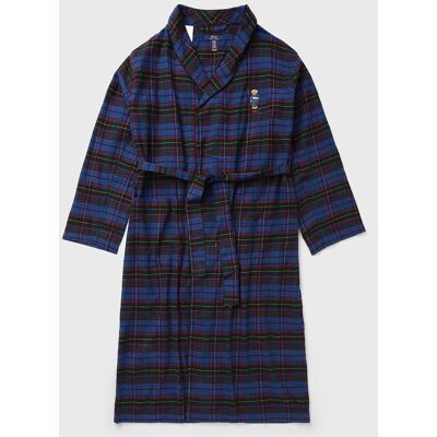 Polo Ralph Lauren LOUNGE ROBE blue green S/M male Polo Ralph Lauren LOUNGE ROBE blue green S/M male