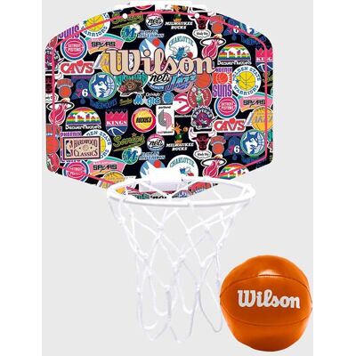 Wilson NBA TEAM RETRO MINI HOOP multi ONE SIZE male Wilson NBA TEAM RETRO MINI HOOP multi ONE SIZE male
