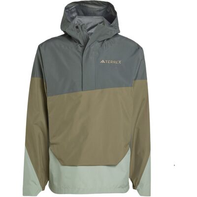 adidas Grüne Xploric 2.5L Climaproof Anorak - Wasserdichte Wanderjacke adidas Grüne Xploric 2.5L Climaproof Anorak - Wasserdichte Wanderjacke