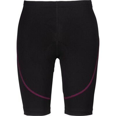 LÖFFLER Damen Tight DA. Bike-Bundhose Stripe - Schwarz/Magenta - Radlerhose LÖFFLER Damen Tight DA. Bike-Bundhose Stripe - Schwarz/Magenta - Radlerhose