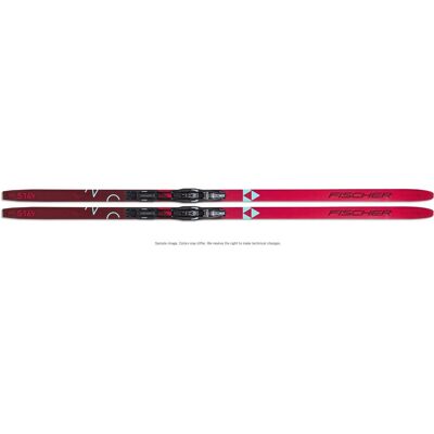 Fischer Mystique EF Leichte Ski - Schwarz Grau Rot - Langlaufski Fischer Mystique EF Leichte Ski - Schwarz Grau Rot - Langlaufski