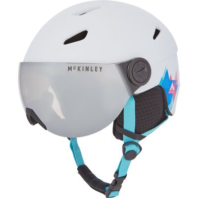 McKINLEY Ju.-Ski-Helm Pulse Jr S2 Visor Hs-0 White/turquoise S McKINLEY Ju.-Ski-Helm Pulse Jr S2 Visor Hs-0 White/turquoise S
