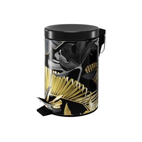 WCShop24 Kosmetikeimer Golden Leaves 3 Liter