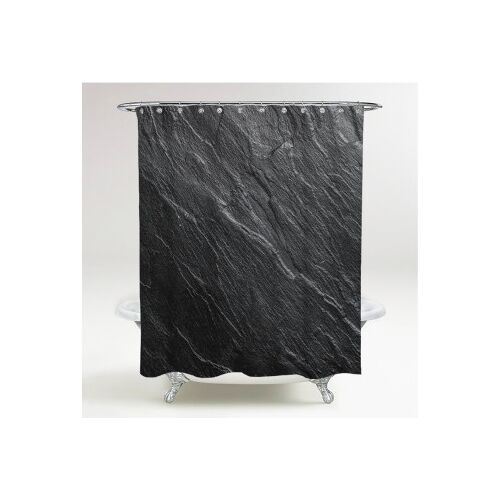 WCShop24 Duschvorhang Granit 180 x 200 cm