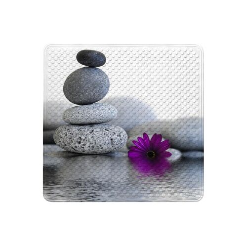 WCShop24 Badematte Energy Stones 53 x 53 cm