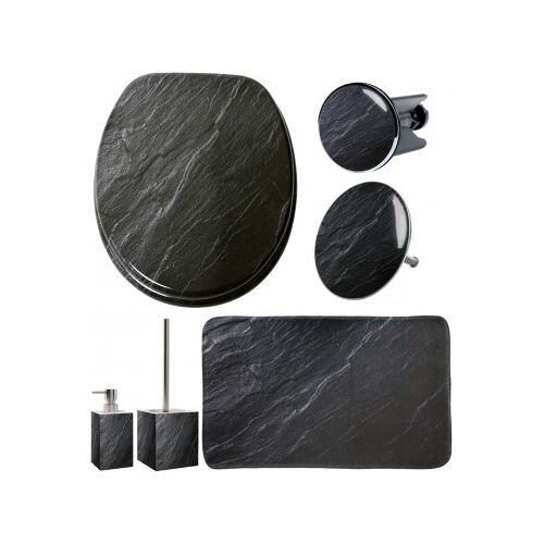 WCShop24 6-teiliges Badezimmer Set Granit