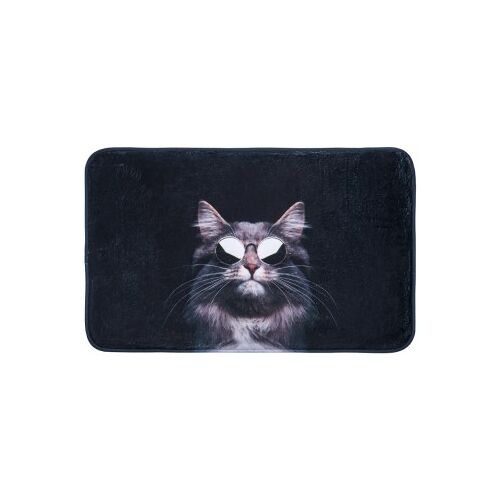 WCShop24 Badteppich Cool Cat 70 x 110 cm