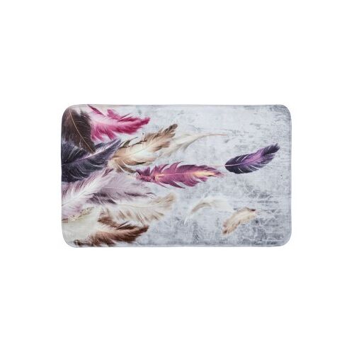 WCShop24 Badteppich Federn 70 x 110 cm