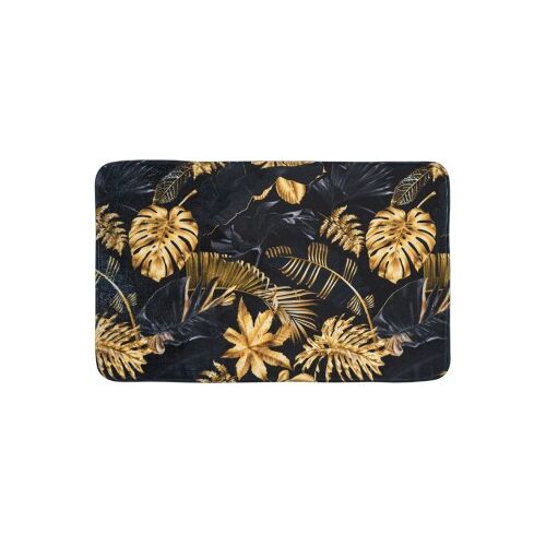 WCShop24 Badteppich Golden Leaves 70 x 110 cm