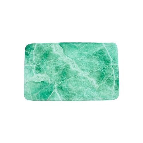 WCShop24 Badteppich Marmor Grün 50 x 80 cm