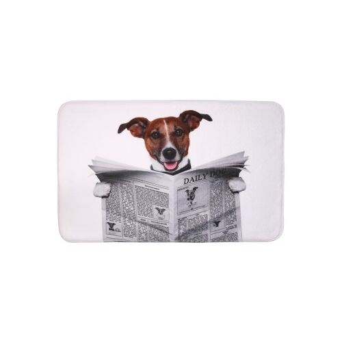 WCShop24 Badteppich Newspaper 70 x 110 cm