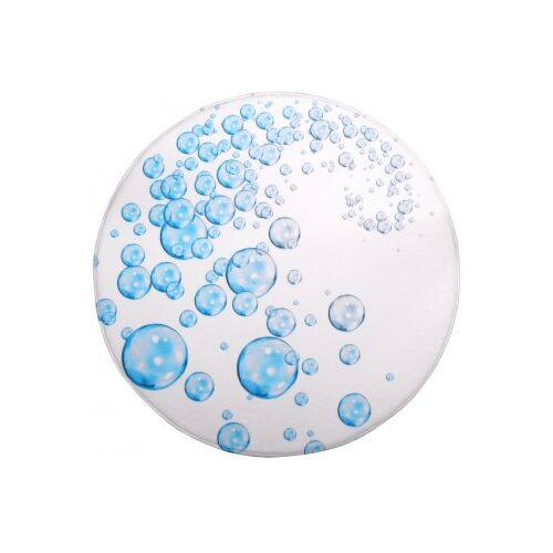 WCShop24 Badteppich rund Wasserblasen Ø 80 cm