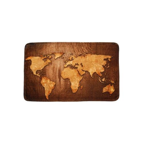 WCShop24 Badteppich World Map 50 x 80 cm