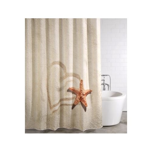 WCShop24 Duschvorhang Sandy 180 x 200 cm