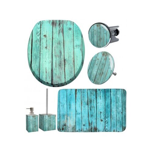 WCShop24 6-teiliges Badezimmer Set Lumber