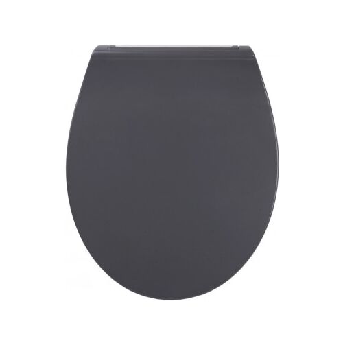 WCShop24 WC-Sitz mit Absenkautomatik Flat Grau - Premium Toilettendeckel direkt vom Hersteller