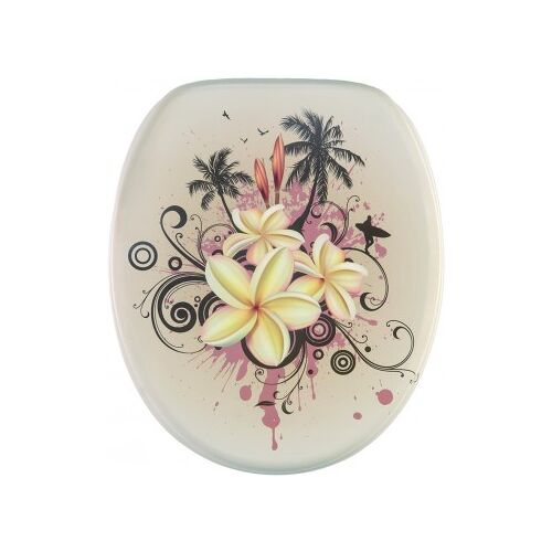 WCShop24 WC-Sitz mit Absenkautomatik Tropical - Premium Toilettendeckel direkt vom Hersteller
