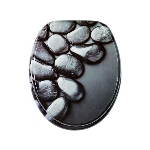WCShop24 WC-Sitz mit Absenkautomatik Hot Stones - Premium Toilettendeckel direkt vom Hersteller