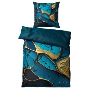 WCShop24 Bettwäsche Marmor Cobalt 135 x 200 cm WCShop24 Bettwäsche Marmor Cobalt 135 x 200 cm