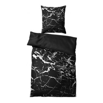 WCShop24 Bettwäsche Marmor Schwarz 135 x 200 cm WCShop24 Bettwäsche Marmor Schwarz 135 x 200 cm