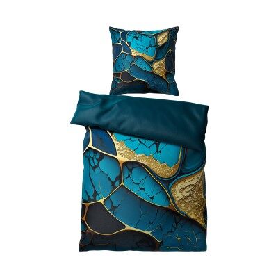 WCShop24 Bettwäsche Marmor Cobalt 135 x 200 cm WCShop24 Bettwäsche Marmor Cobalt 135 x 200 cm