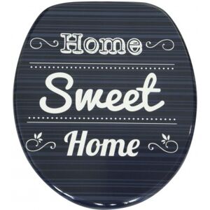 WCShop24 WC-Sitz mit Absenkautomatik Home Sweet Home - Premium Toilettendeckel direkt vom Hersteller