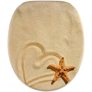 WCShop24 WC-Sitz mit Absenkautomatik Sandy - Premium Toilettendeckel direkt vom Hersteller