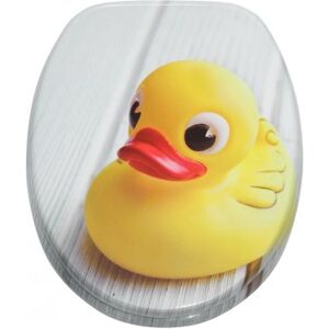 WCShop24 WC-Sitz mit Absenkautomatik Quietscheente - Premium Toilettendeckel direkt vom Hersteller