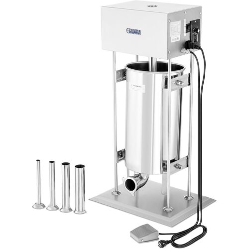 Wurstfüller - 15 L - elektrisch - inkl. 4 Füllrohre - Royal Catering RCWF-15LE-H