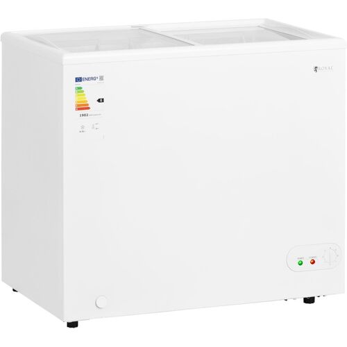 Gefriertruhe - 200 L - Glastüren - abschließbar - Royal Catering RCFGDF-200